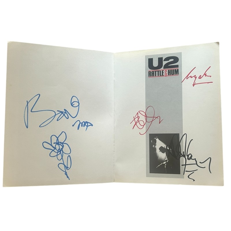 U2 Signed Rattle and Hum Book