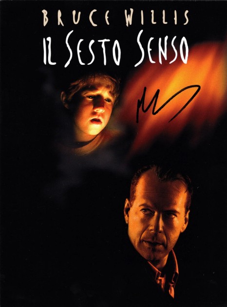 "Il sesto senso" Fotografia autografata da M. Night Shyamalan