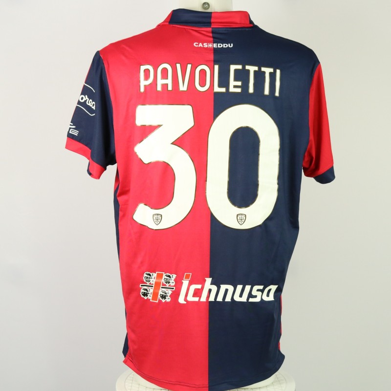 Pavoletti's Cagliari Match Shirt, 2023/24
