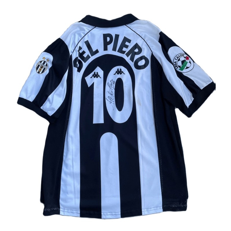 Del Piero's Unwashed Signed Shirt, Piacenza vs Juventus 1997 