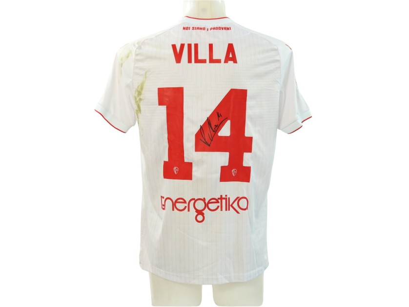 Villa's Signed Unwashed Shirt, Lumezzane vs Padova 2025