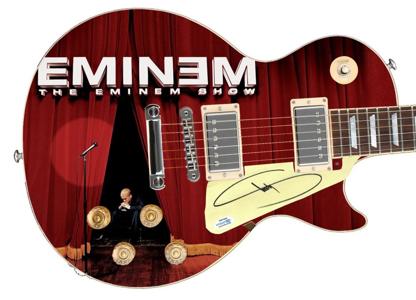 Eminem Signed Custom Graphics Guitar