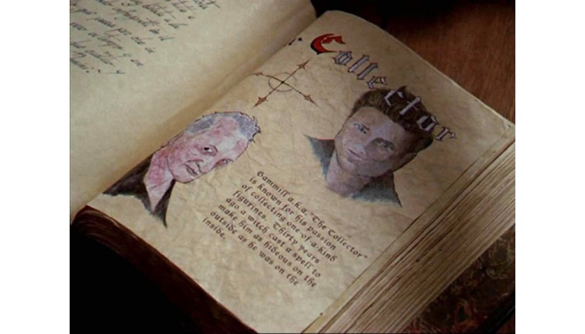 Robert Englund - Rare Page from "Book of Shadows" from "Charmed" TV Series 