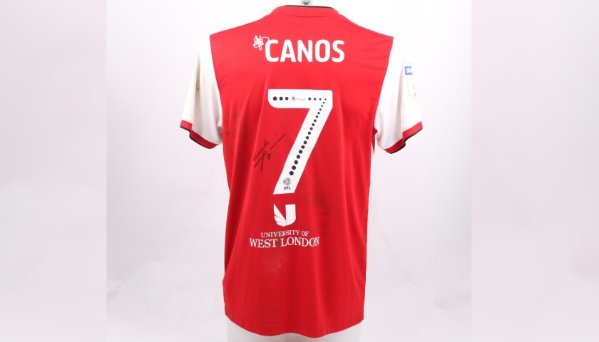 Canos's Brentford Worn and Signed Poppy Shirt