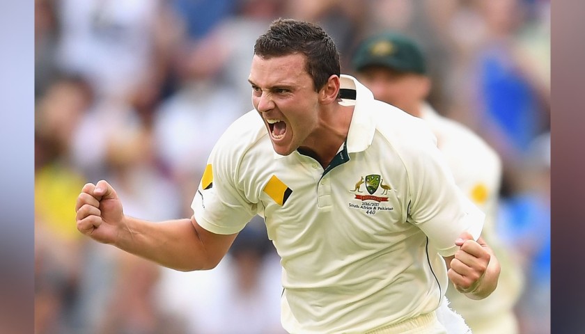Baggy Green Signed by  Josh Hazlewood