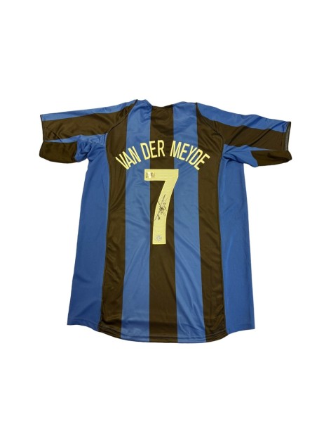 La maglietta dell'Inter firmata da Andy van der Meyde
