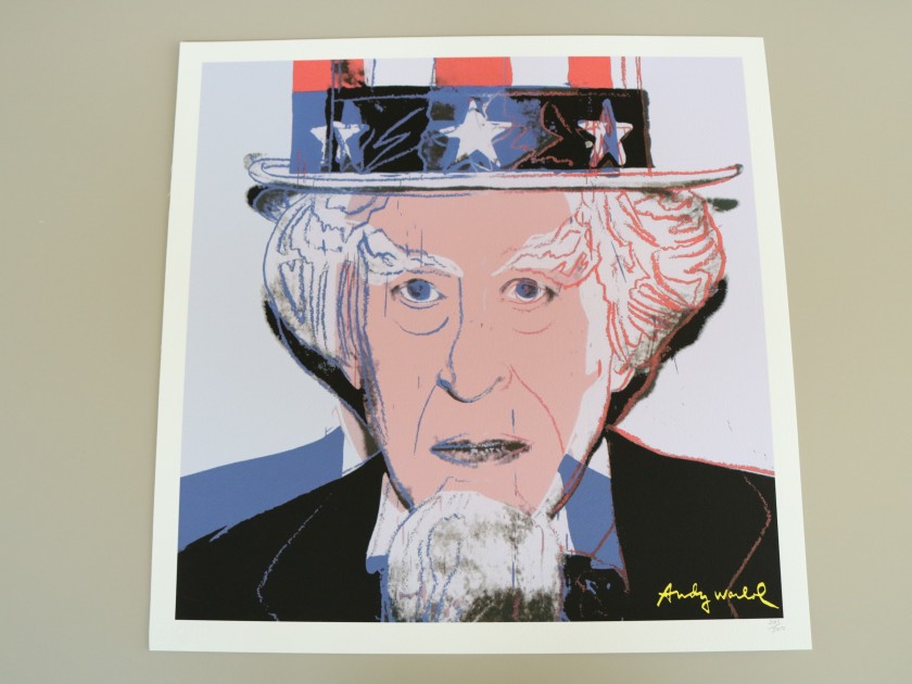 Andy Warhol "Uncle Sam" Signed Limited Edition with CMOA Stamp