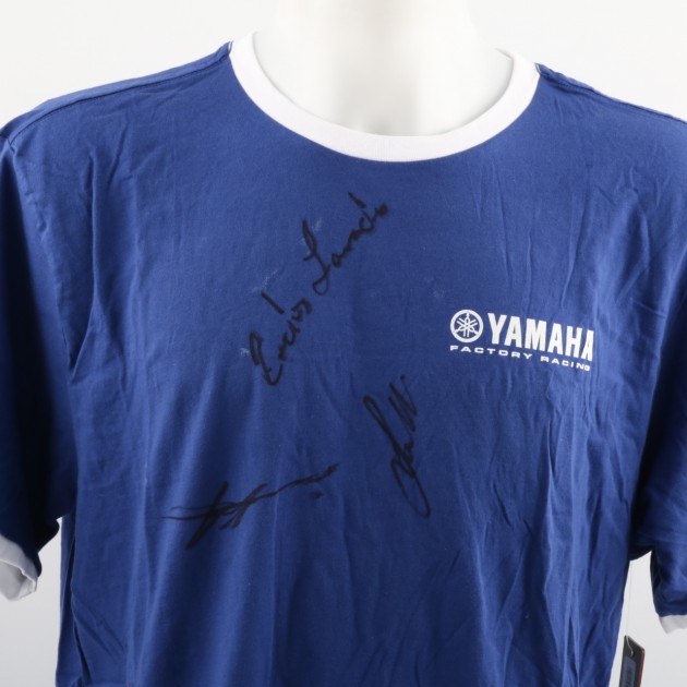Official Yamaha shirt, signed by Agostini, Lavado e Ferrari