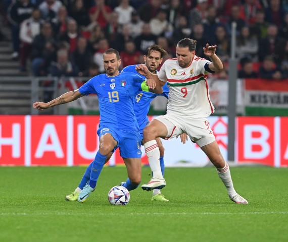 Bonucci's Worn and Unwashed Shorts, Hungary-Italy 2022 