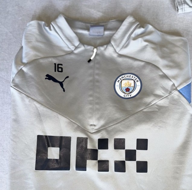 Rodrigo Man City Training Kit Collection 2022/2023 - Worn Grey Fleece