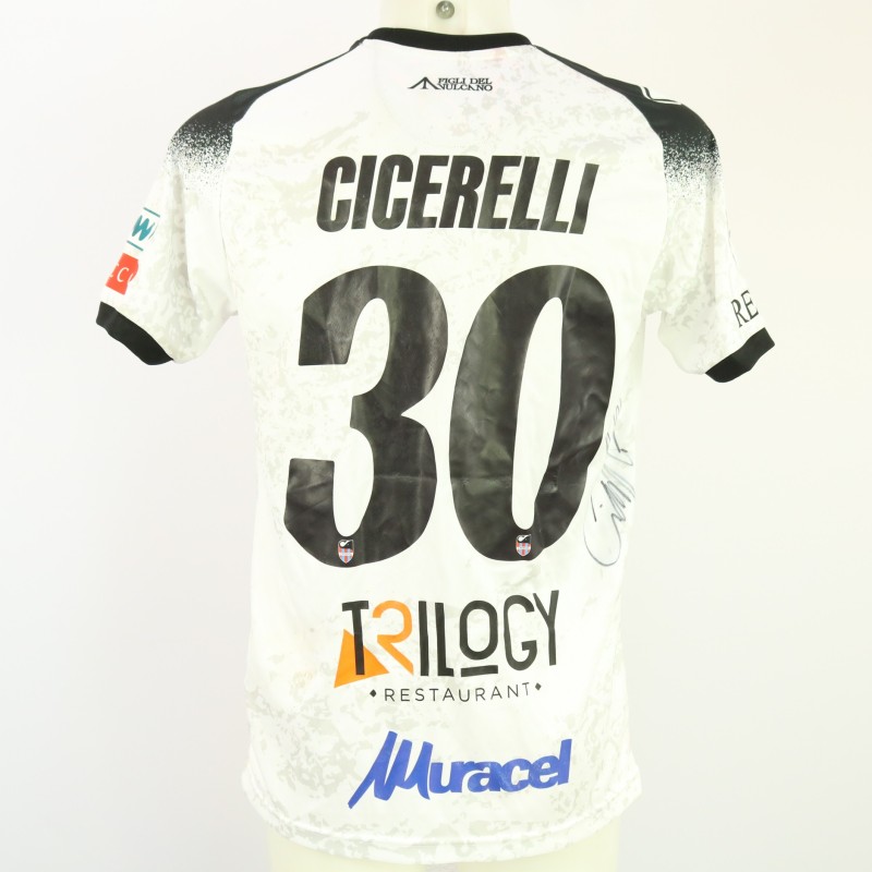 Cicerelli's Unwashed Signed Shirt, Taranto vs Catania 2024