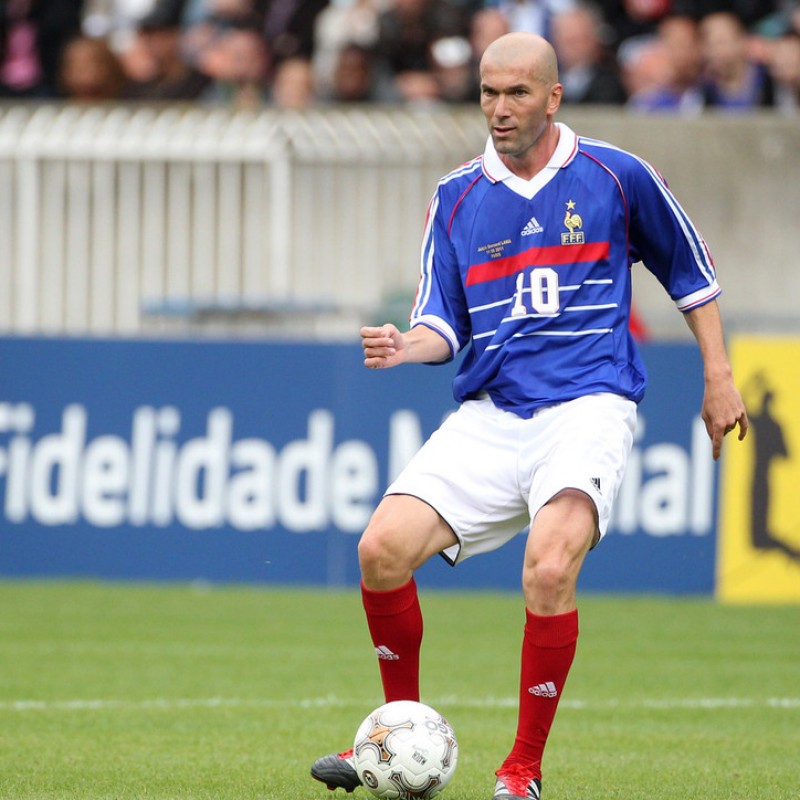 Deluxe Framed Zinedine Zidane Signed France 1998 Football Shirt