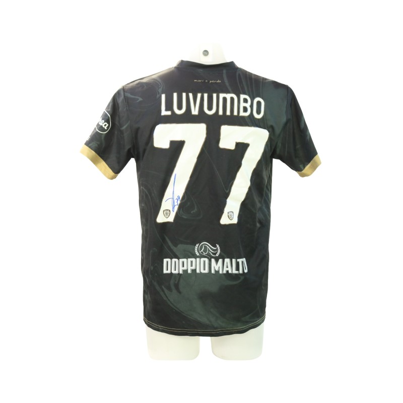 Luvumbo's Signed Unwashed Shirt, Lazio vs Cagliari 2024