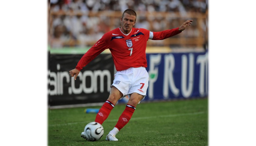 Beckham's Official England Signed Shirt, 2008