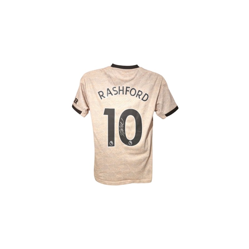 Maglia third ufficiale firmata da Marcus Rashford Manchester United 2019/20