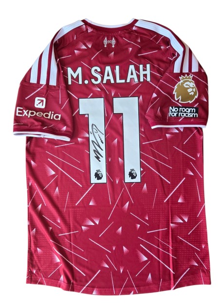 Salah's Signed Match-Issued Shirt, Liverpool vs Brentford 2026