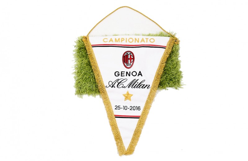 Official Serie A 2016/17 Season Pennant of the Genoa-Milan Match
