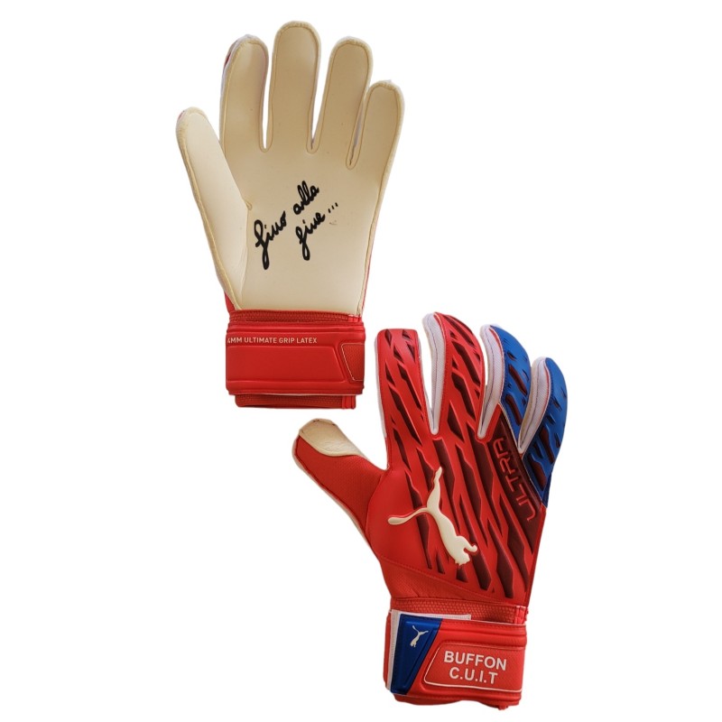 Puma Gloves Worn and Signed by Gianluigi Buffon