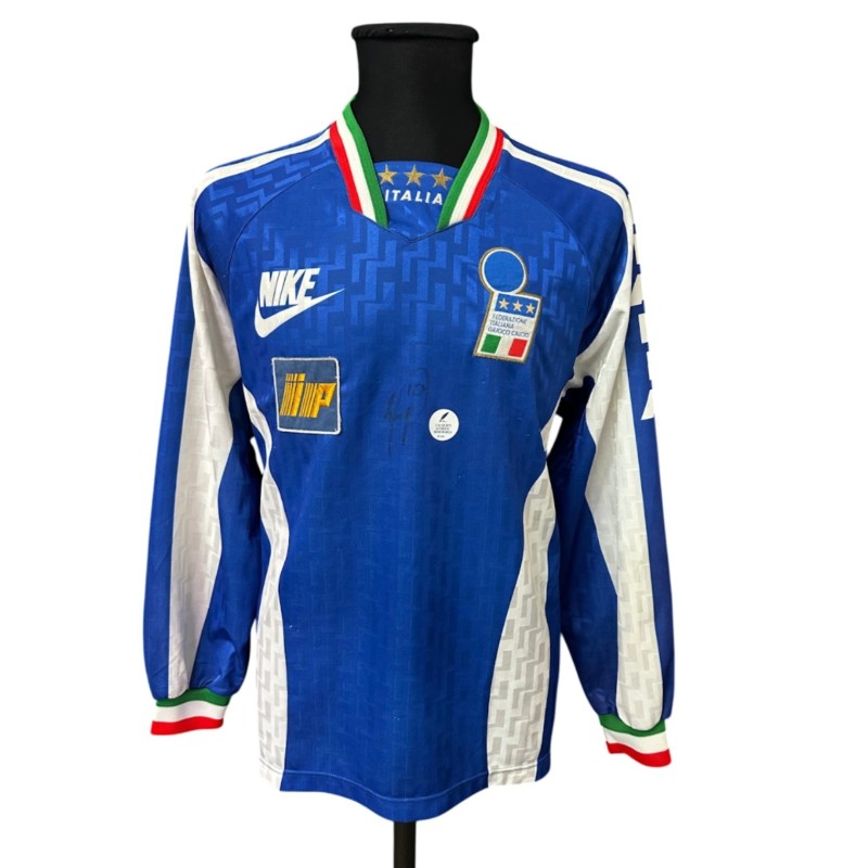 Maglia Allenamento Indossata Baggio Italia - Autografata