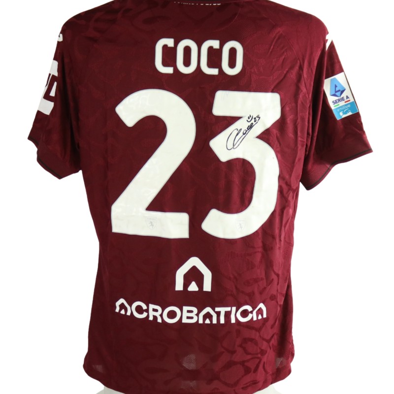 Coco's Signed Unwashed Shirt, Udinese vs Torino 2026