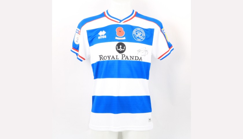Baptiste's Queens Park Rangers Match-Issued Signed Poppy Shirt 