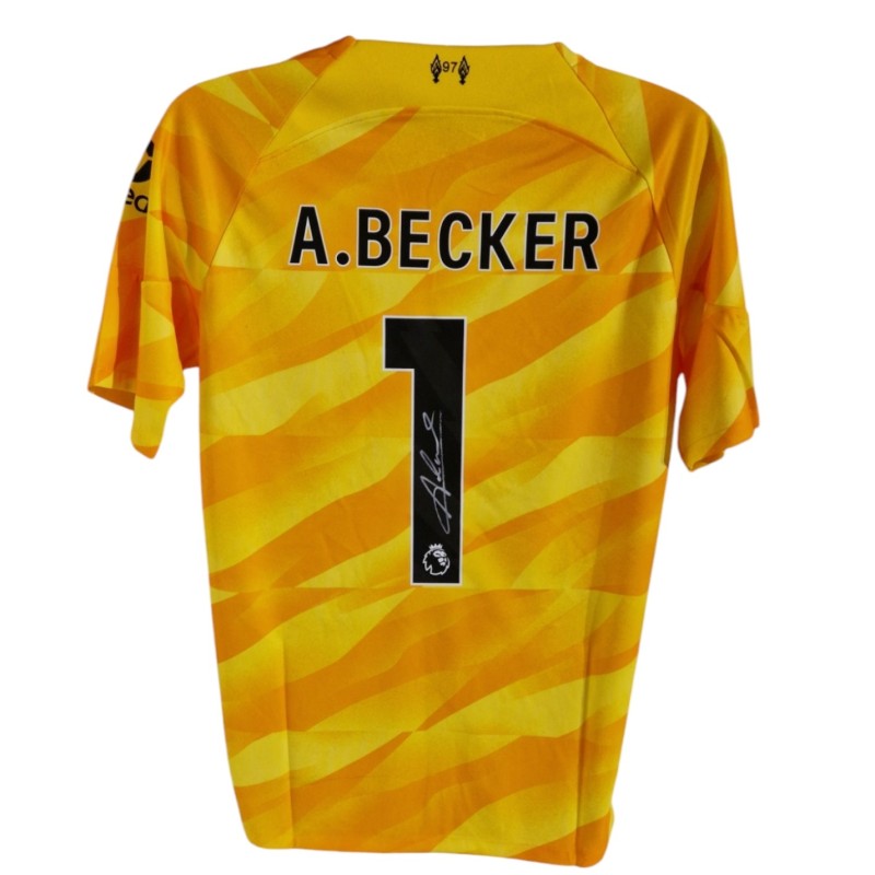 Maglia replica Alisson Becker Liverpool 2024/25 - Autografata