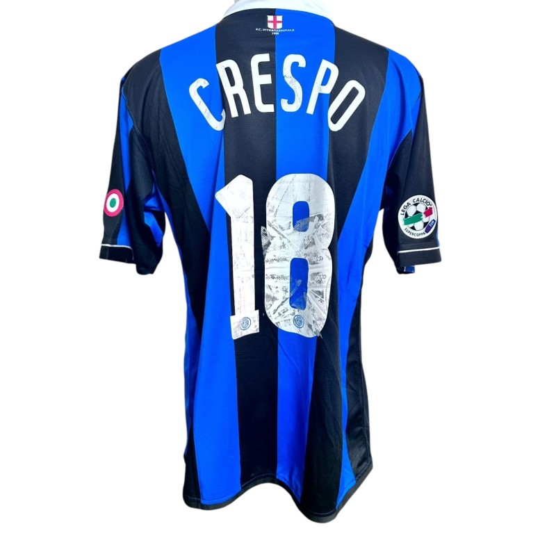 Crespo's Match-Issued Shirt, Inter vs Roma Italian Supercup 2006 Final