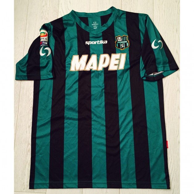 Zaza Sassuolo shirt, Serie A 2014/2015 - signed