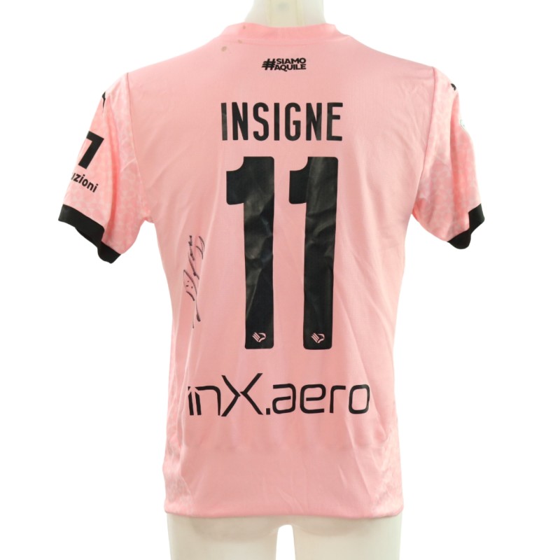 Insigne's Signed Unwashed Shirt, Cesena vs Palermo 2025