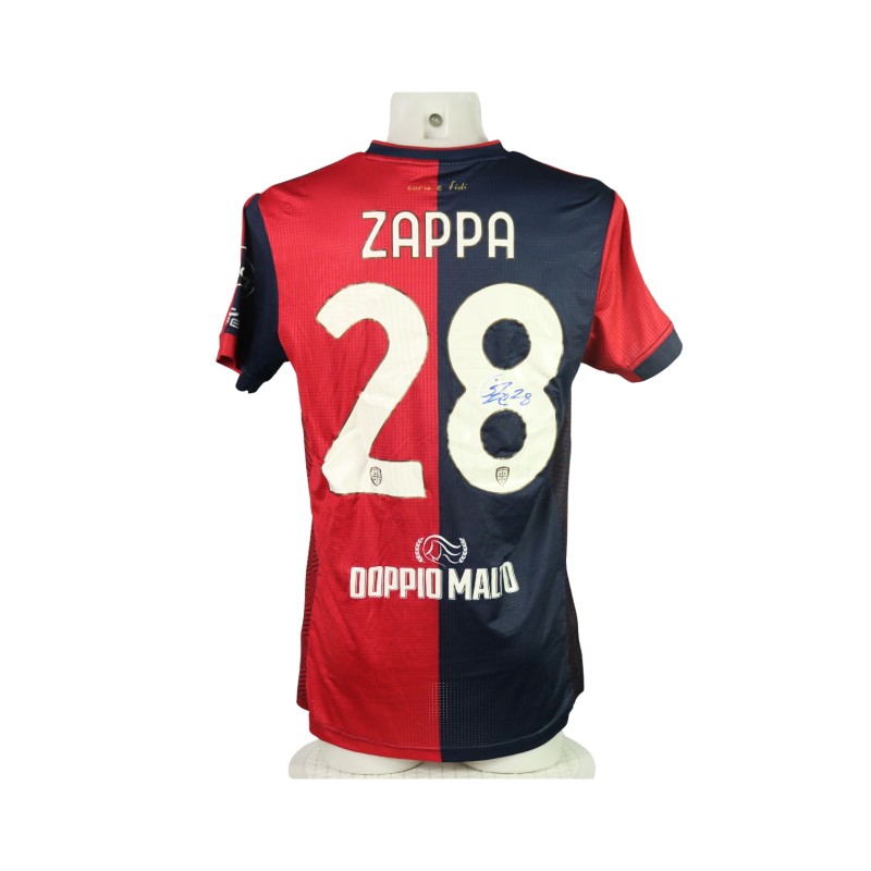 Maglia Zappa Unwashed, Cagliari vs Empoli 2024 - Autografata