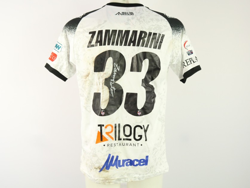 Zammarini's Unwashed Signed Shirt, Messina vs Catania 2023