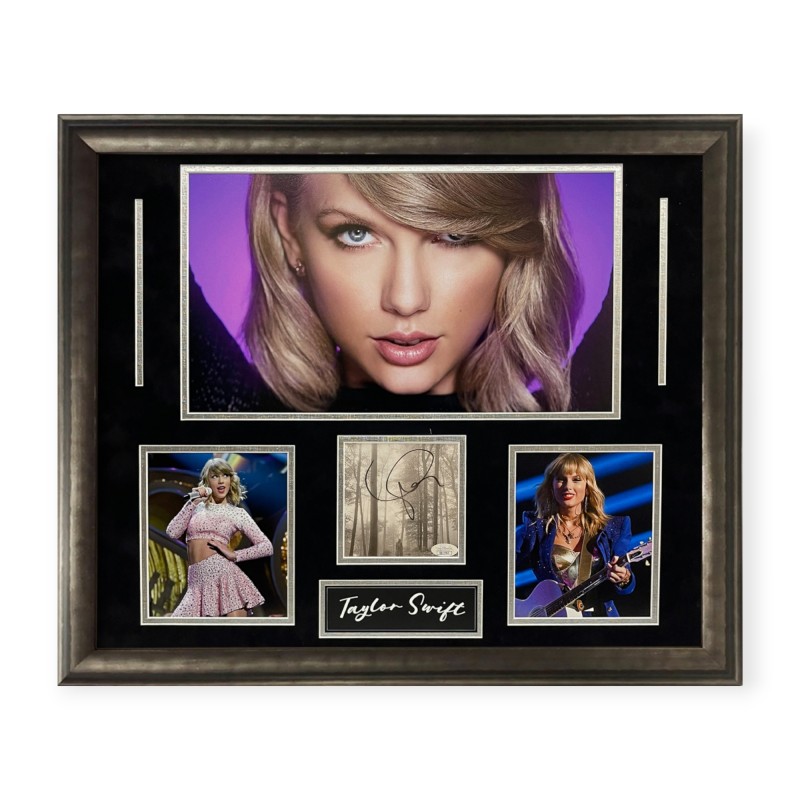 Taylor Swift Signed And Framed CD Cover Display
