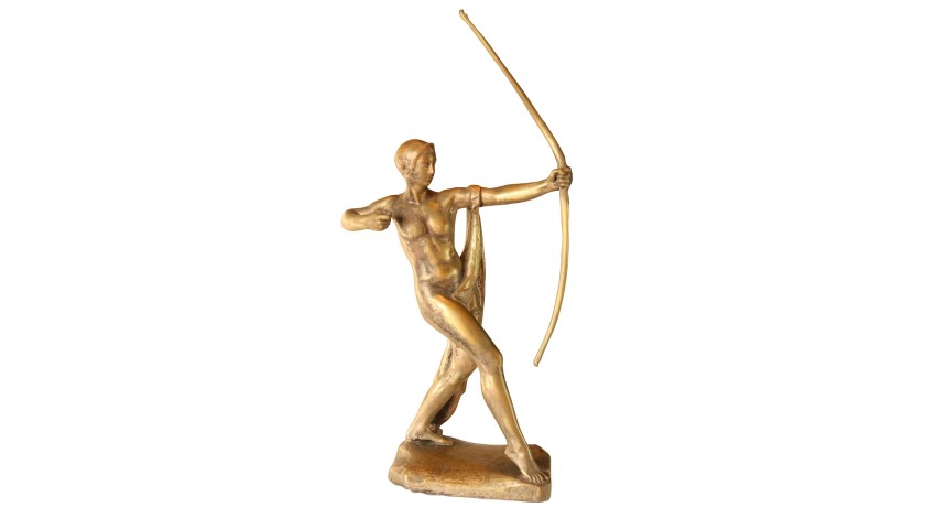 Bronze Sculpture of Archer by Paul Silvestre - Susse Frères