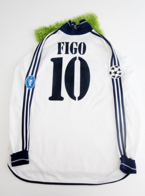 FIgo match issued/worn shirt, Real Madrid, Champions League 2000/2001