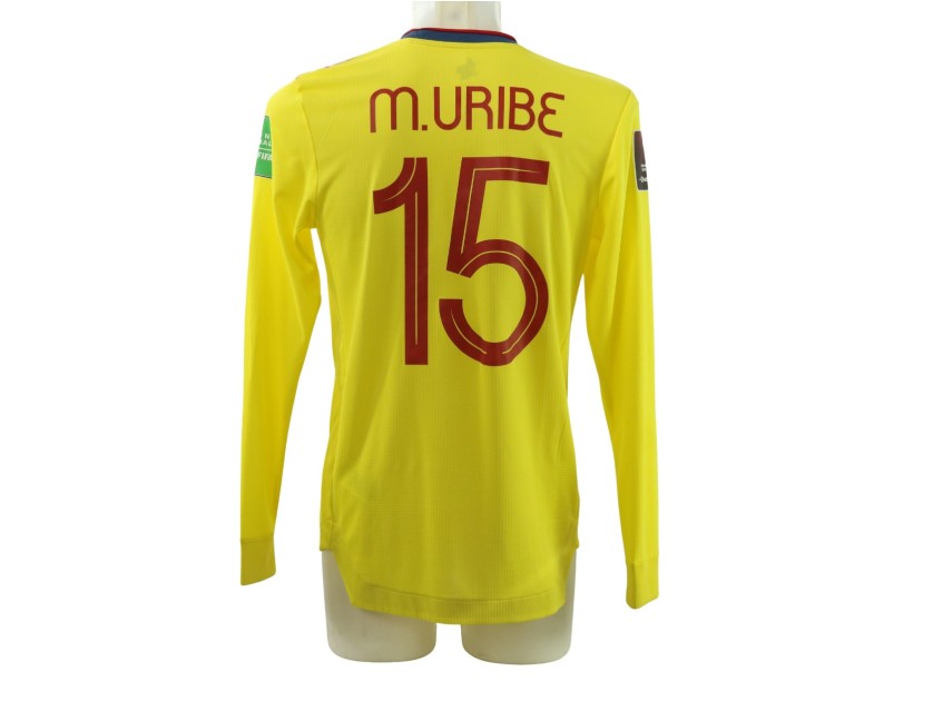 Uribe's Colombia Match-Issued Shirt, FIFA World Cup Qualifiers 2022