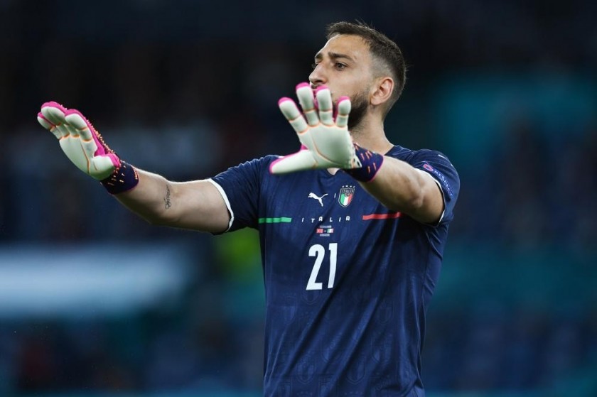 Maglia gara Donnarumma, Turchia-Italia 2021