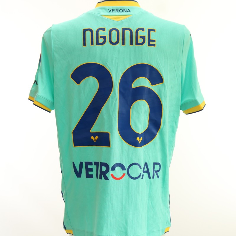 Ngonge's Hella Verona Signed Match-Issued Shirt, 2022/23