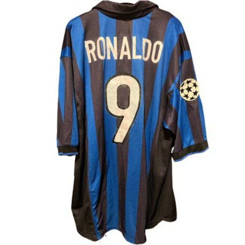 Ronaldo's Inter Milan Signed Match-Worn Shirt, UCL 1998/99