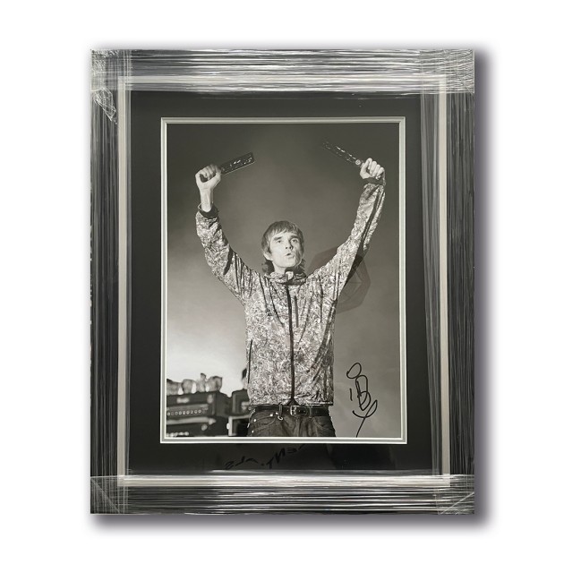 Ian Brown of The Stone Roses Signed and Framed Picture