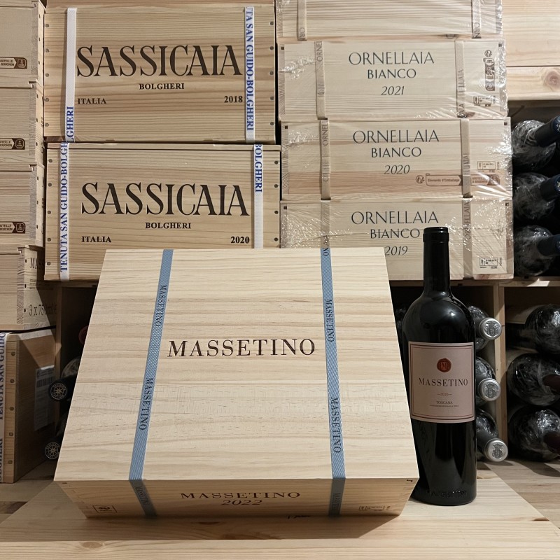 Massetino 2022 Toscana IGT Tenuta Masseto - Cassa Legno 3 Botti