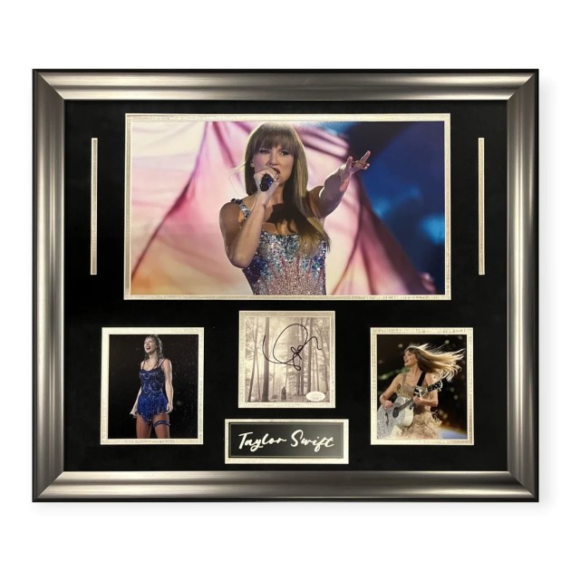 Taylor Swift Signed And Framed CD Cover Display