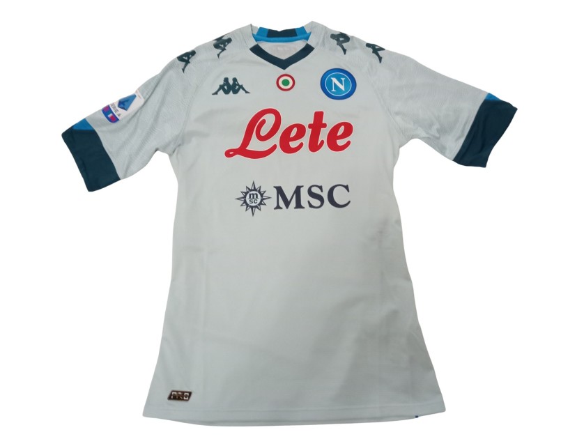 Insigne's Napoli Match-Issued Shirt, 2020/21 - CharityStars
