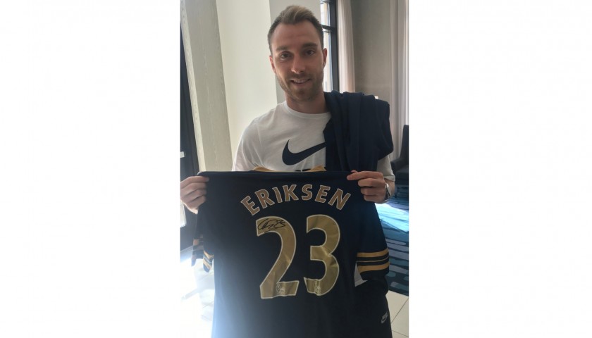 Eriksen's Official Tottenham Signed Shirt, 2016/17 Season