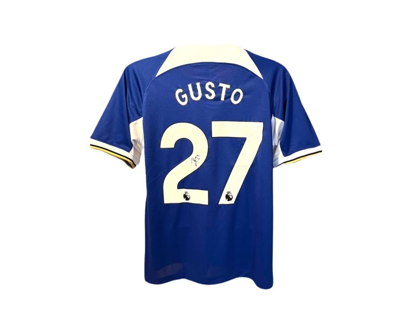 Malo Gusto's Chelsea 2023/24 Signed Replica Shirt