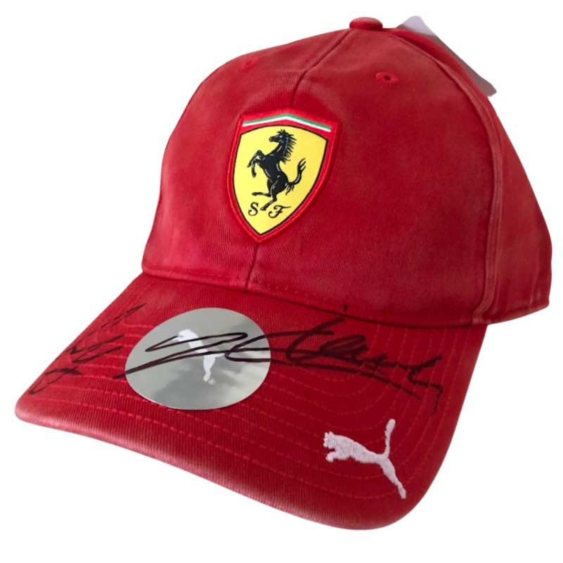 Official Scuderia Ferrari Signed Cap - Signed by Leclerc e Sainz