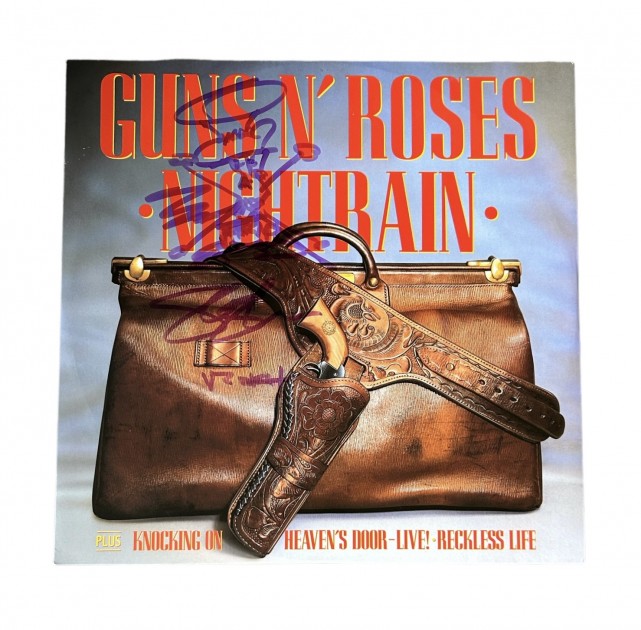 Slash of Guns N'Roses Signed 'Nightrain' Limited Edition Vinyl