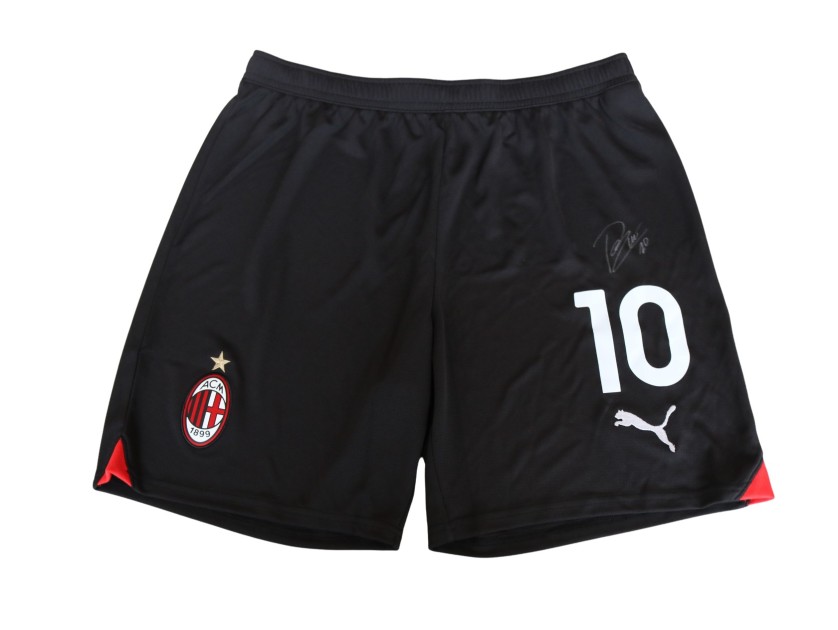 Rafa Leao's Official Milan Signed Shorts, 2023/24 