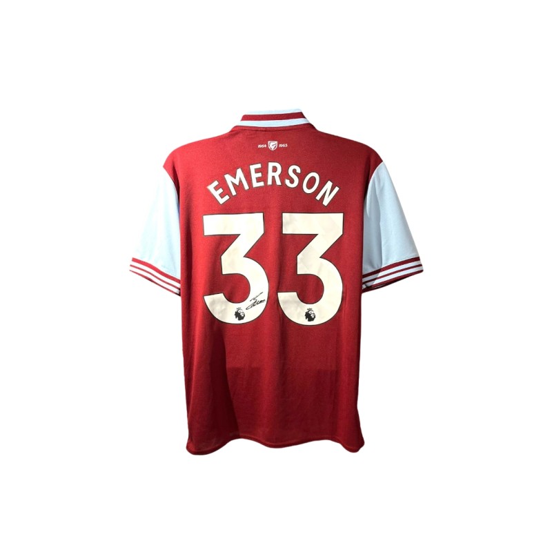 Emerson Palmieri's West Ham 2024/25 Signed Replica Away Shirt