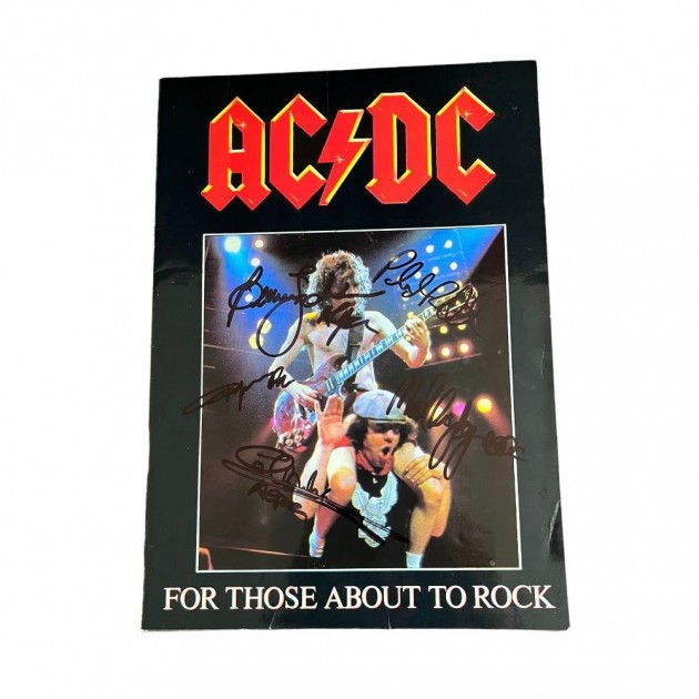 Programma Tour AC/DC For Those About To Rock - Autografato - CharityStars