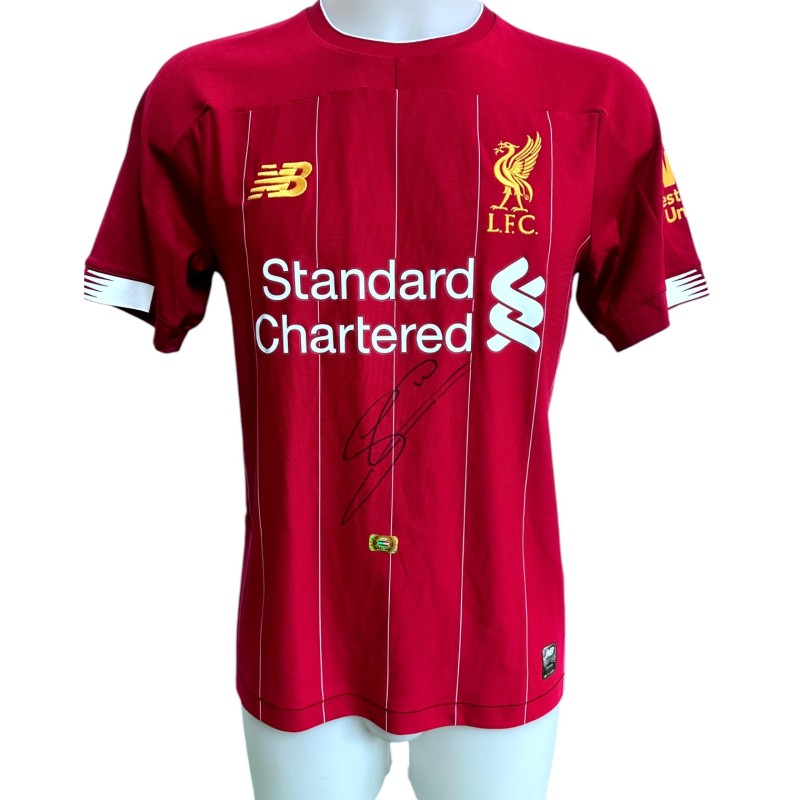 Wijnaldum's Liverpool Signed Official Shirt, 2019/20